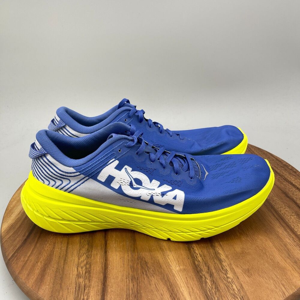 Hoka One One Carbon X Shoes Mens Size 12 Blue Running Comfort Walking Sneakers